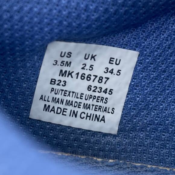 Merrell Nova Sneakers Shoes Hiking Pink Blue Hook Loop Girls Kids 3.5 - Picture 7 of 8